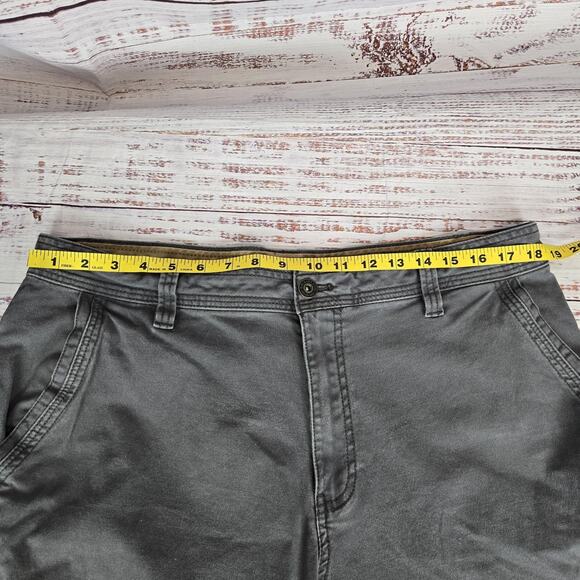 GH Bass & Co Pants Mens 36 Gray Casual Straight Fit Workwear Stretch Utility - Picture 6 of 9